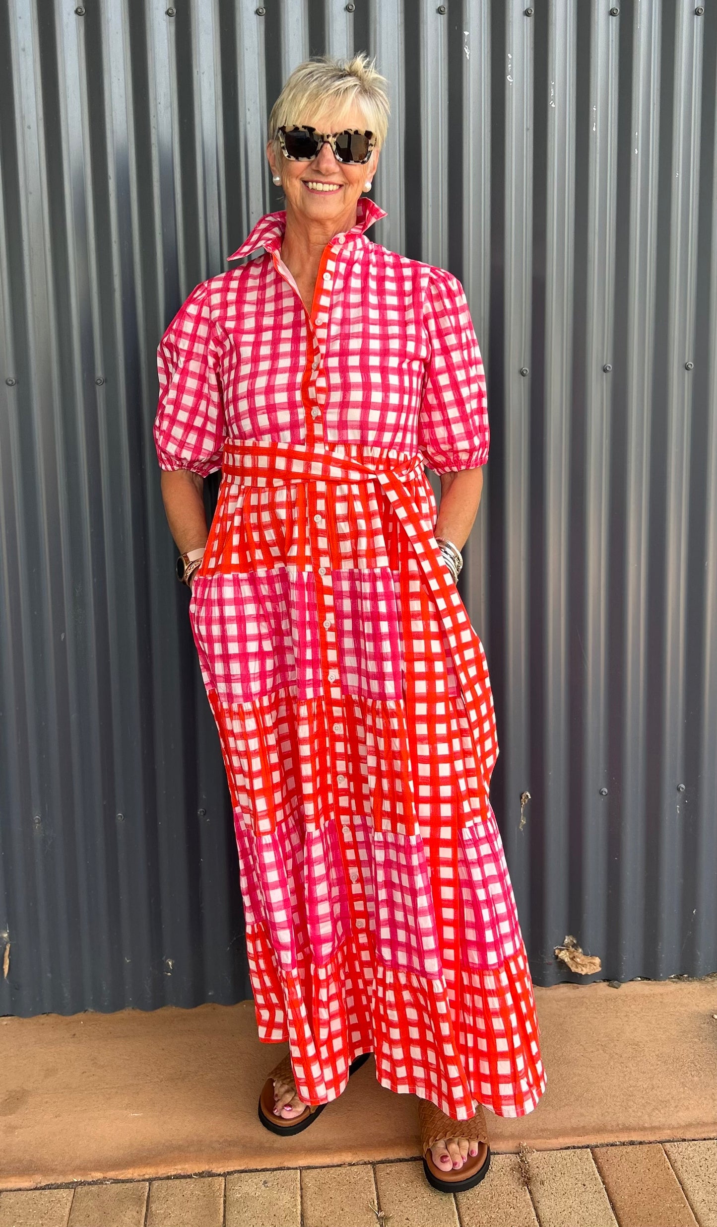 Liv & Milly Alice Gingham Dress