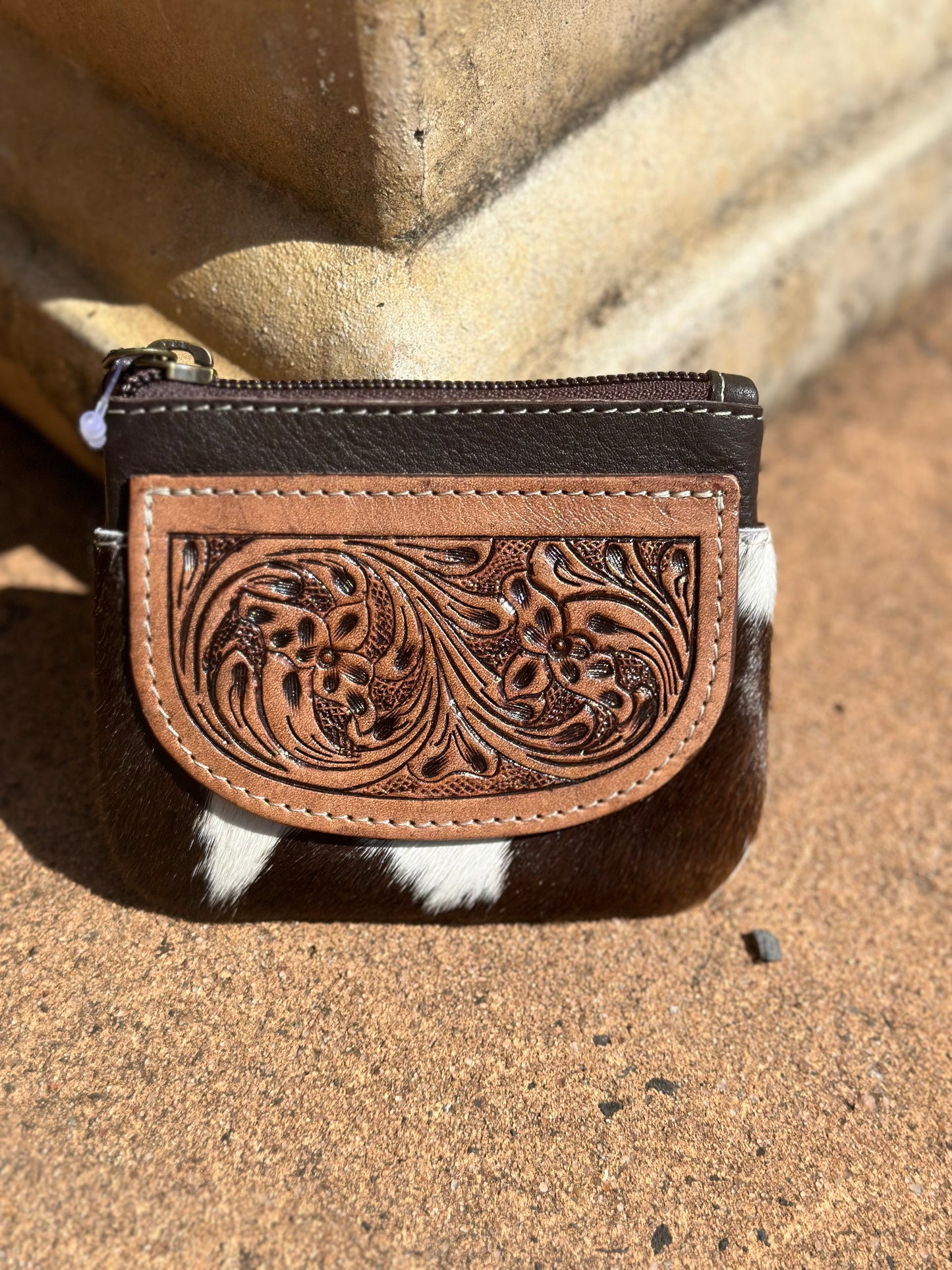 Cowhide Coin Purse
