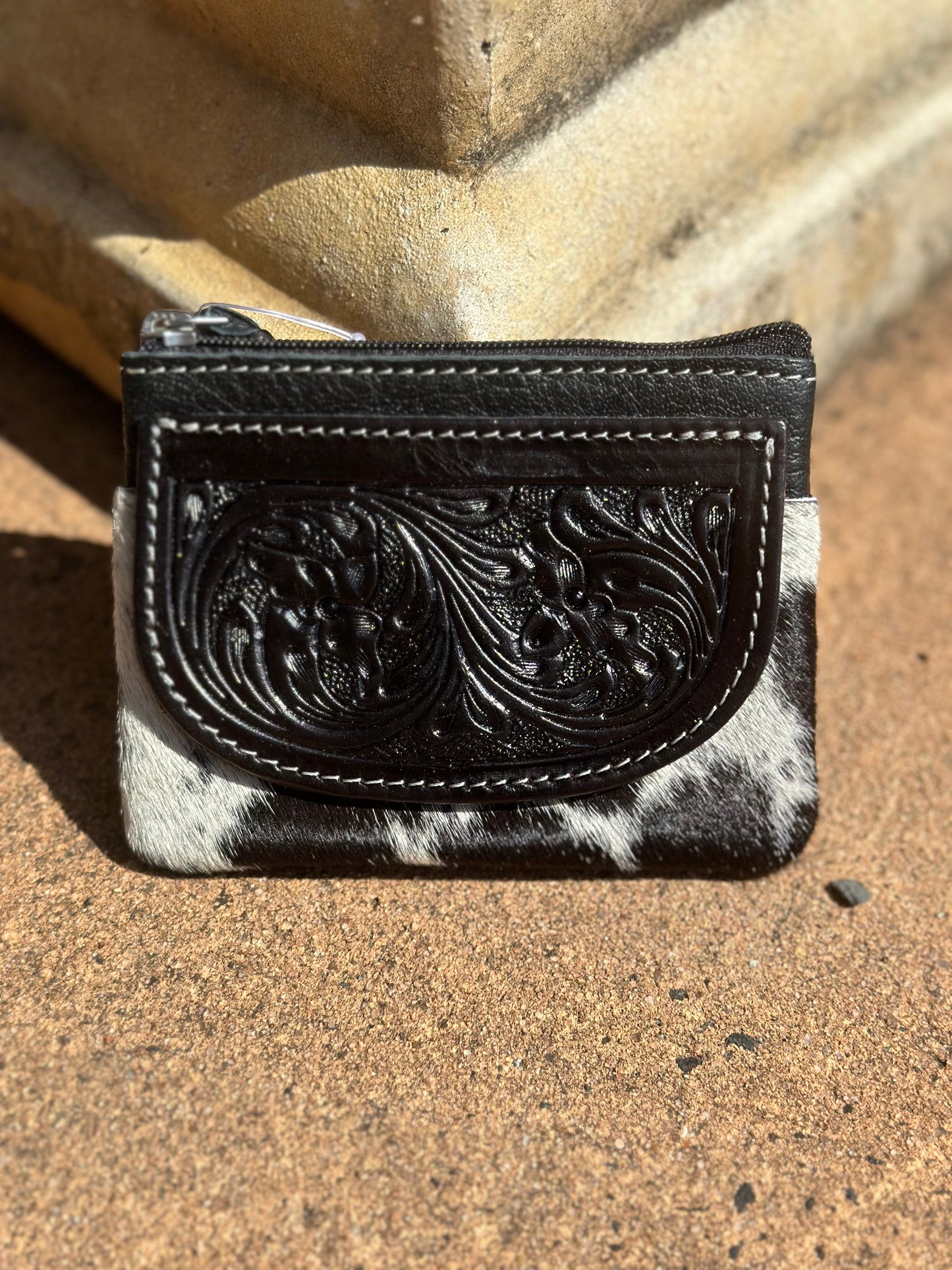 Cowhide Coin Purse