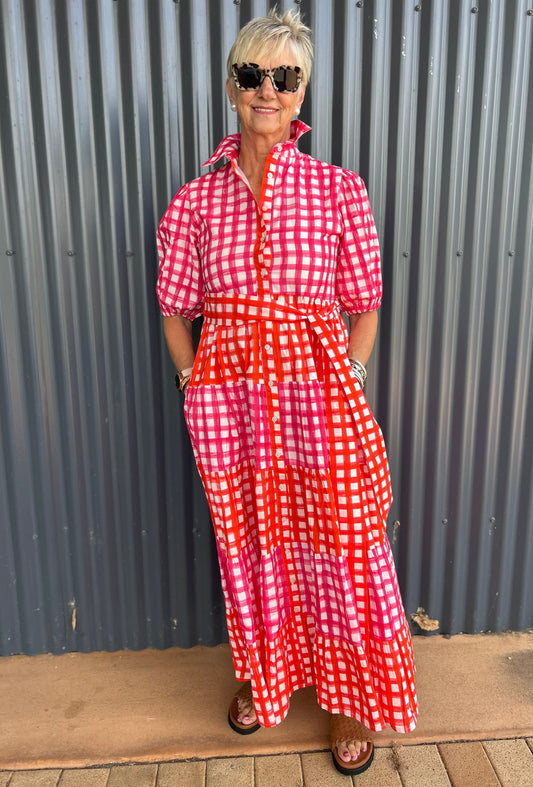 Liv & Milly Alice Gingham Dress