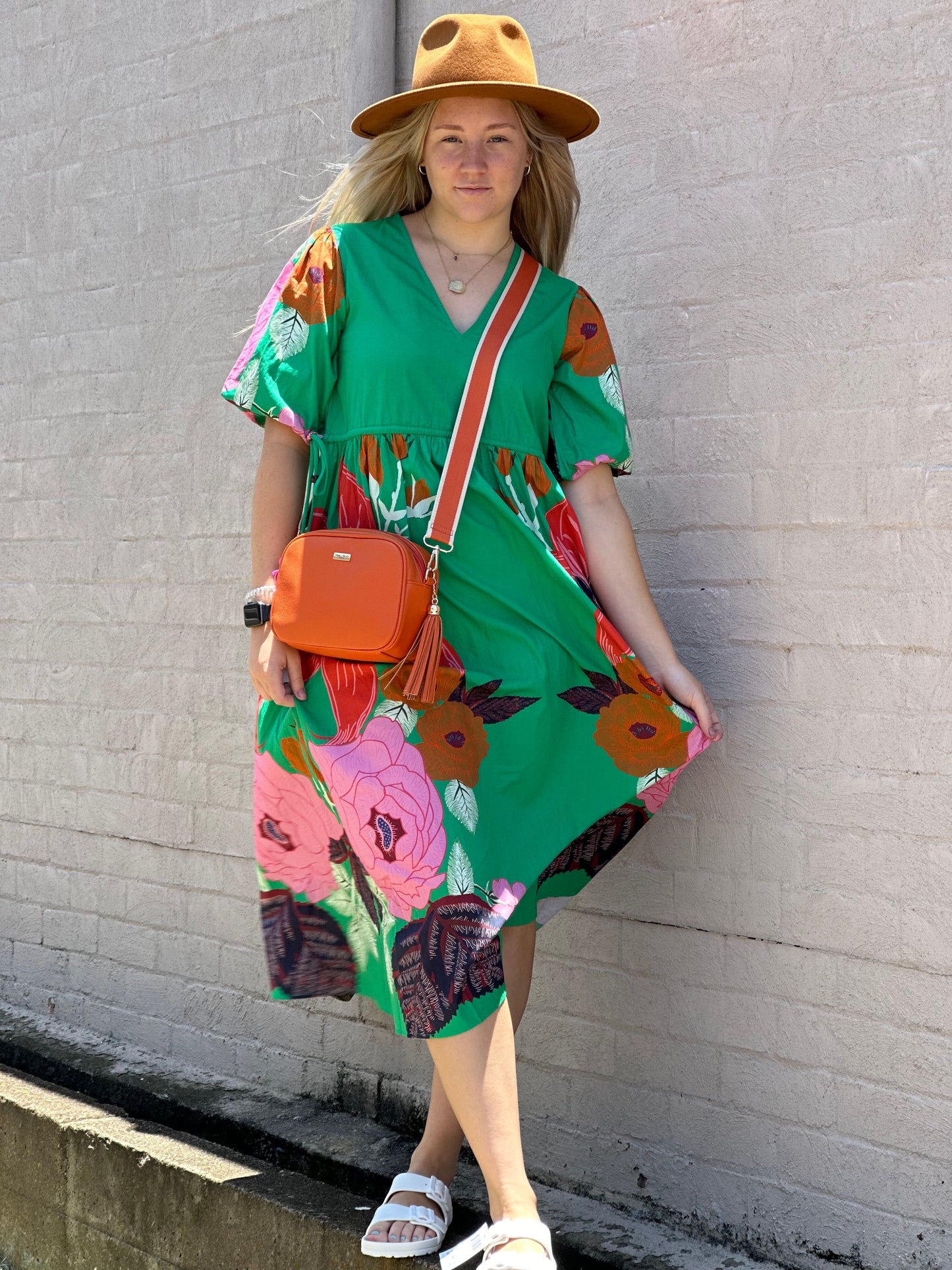 Cactus Rose Paradise Maxi Dress