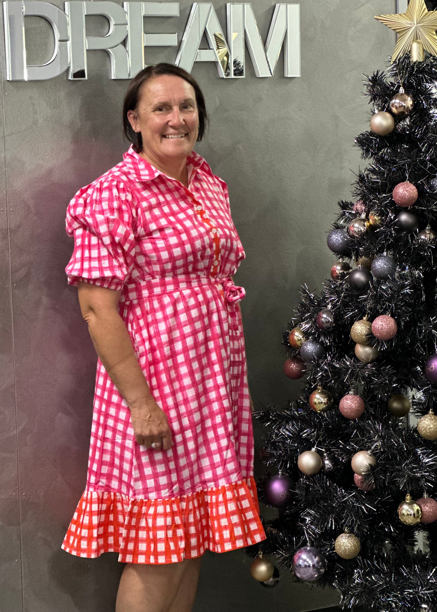 Liv & Milly Daisy Short Gingham dress