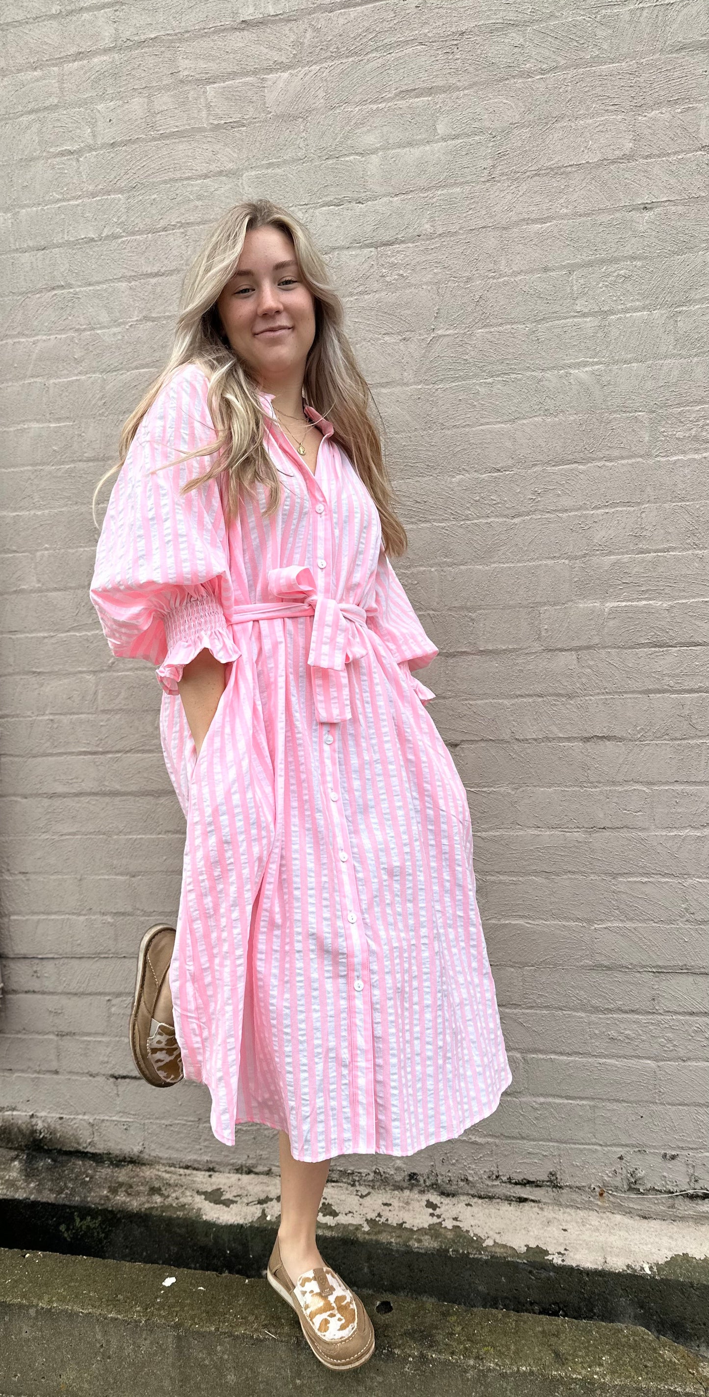 KIIK luxe shirt dress