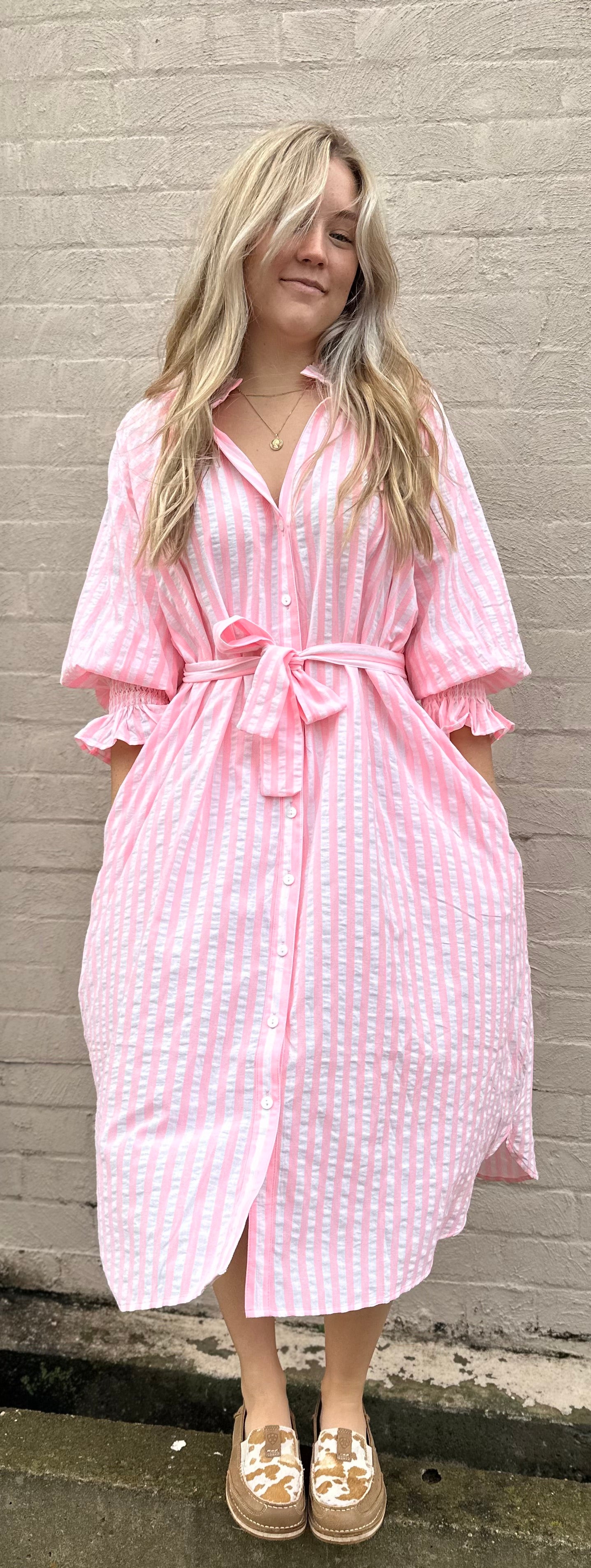 KIIK luxe shirt dress
