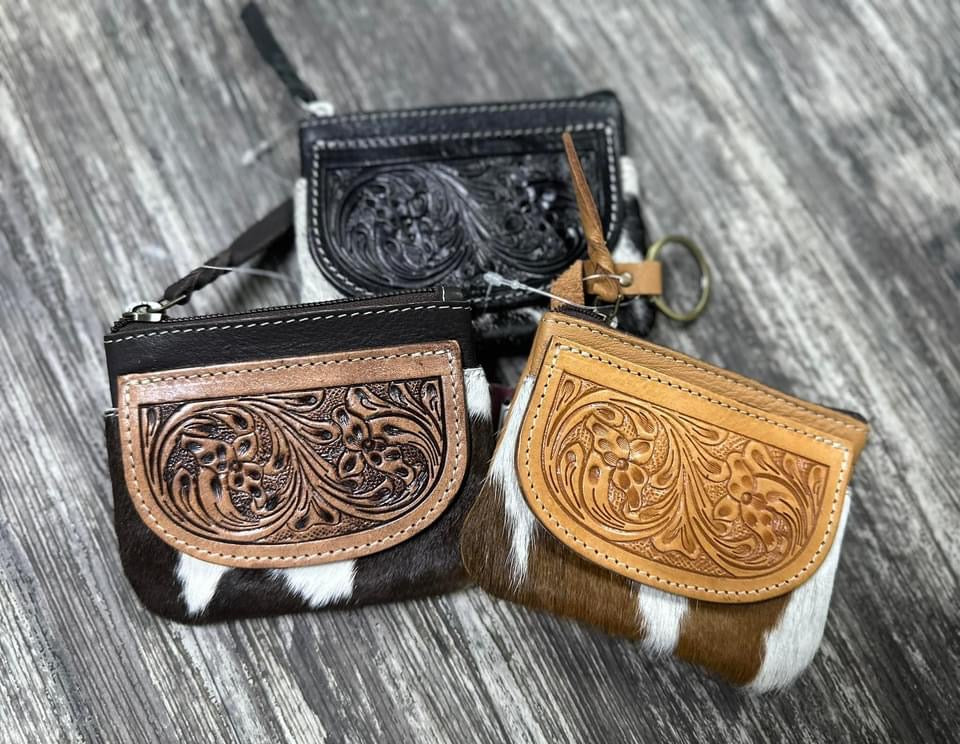 Cowhide Coin Purse
