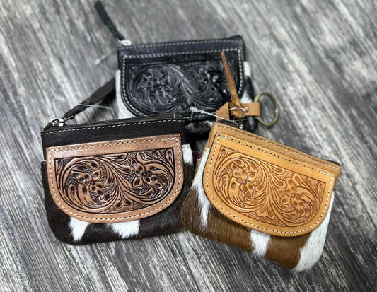 Cowhide Coin Purse