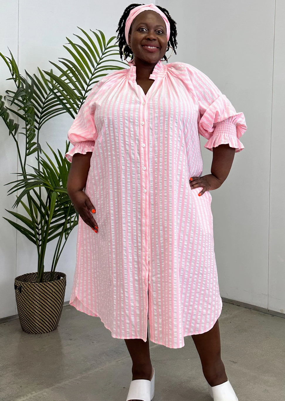 KIIK luxe shirt dress