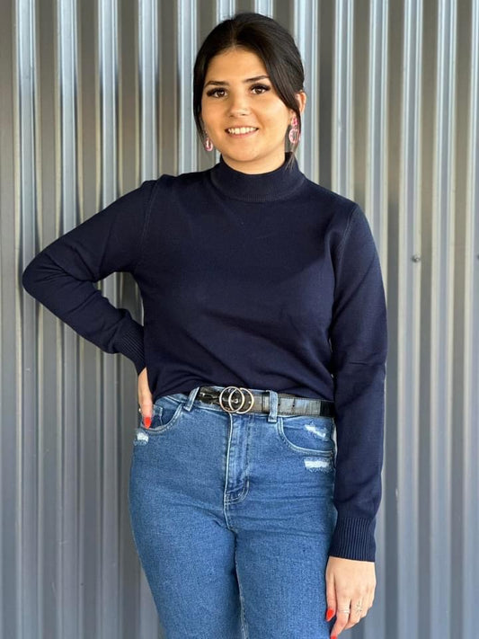 Caroline Morgan turtle neck knits