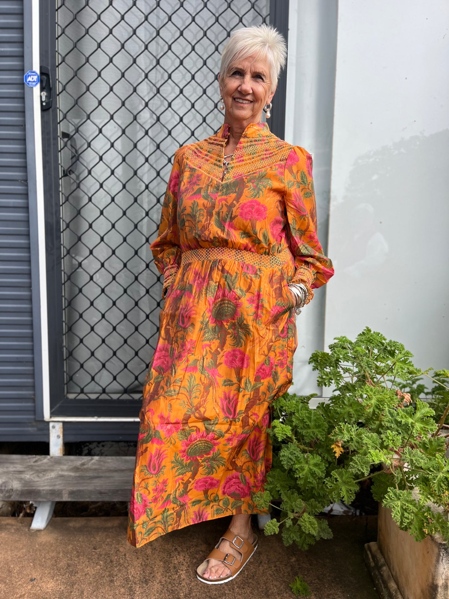 Orange Panama Dress