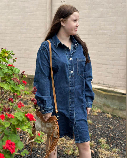 Sweeny denim shacket