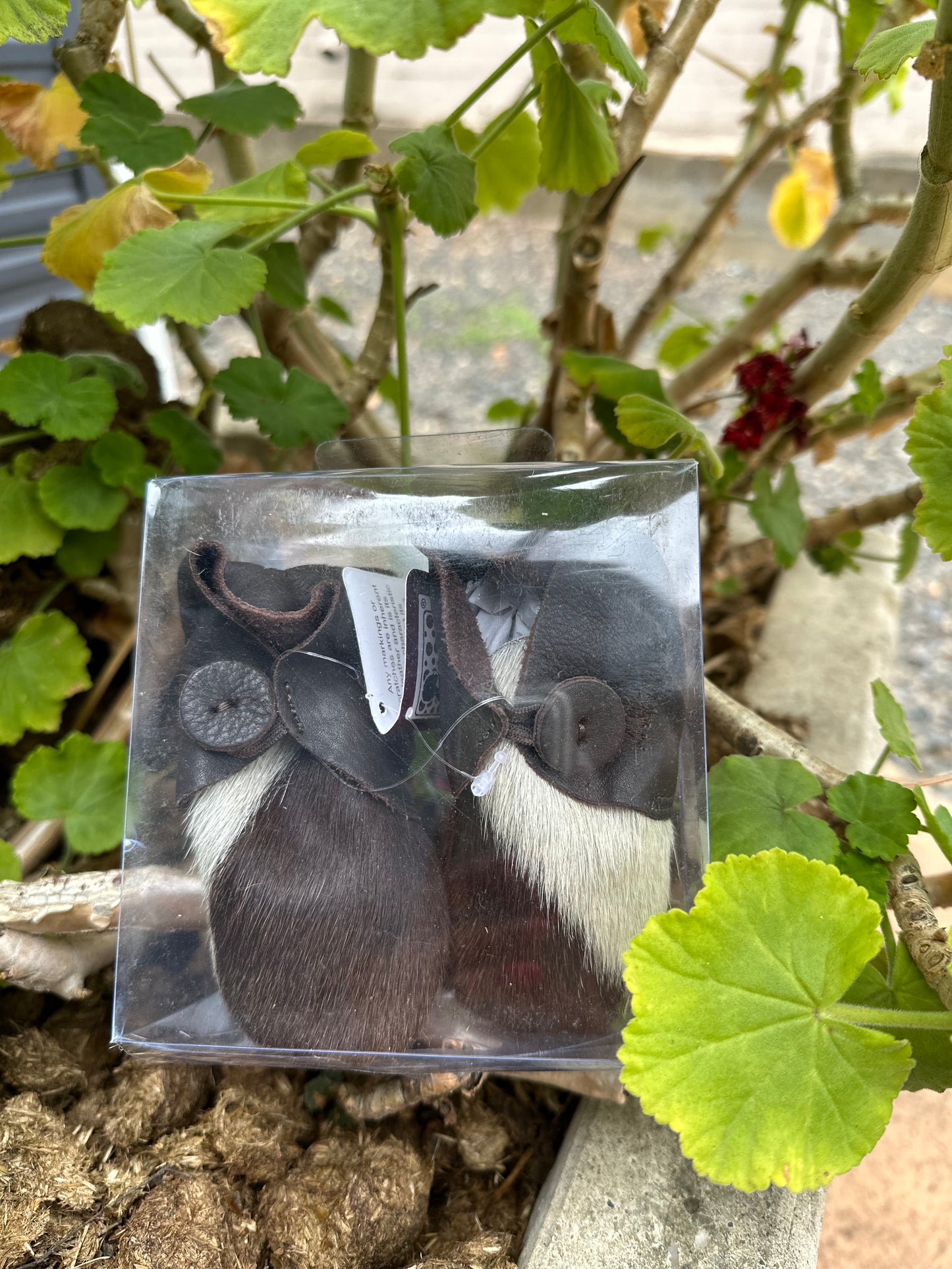 Cowhide kids booties