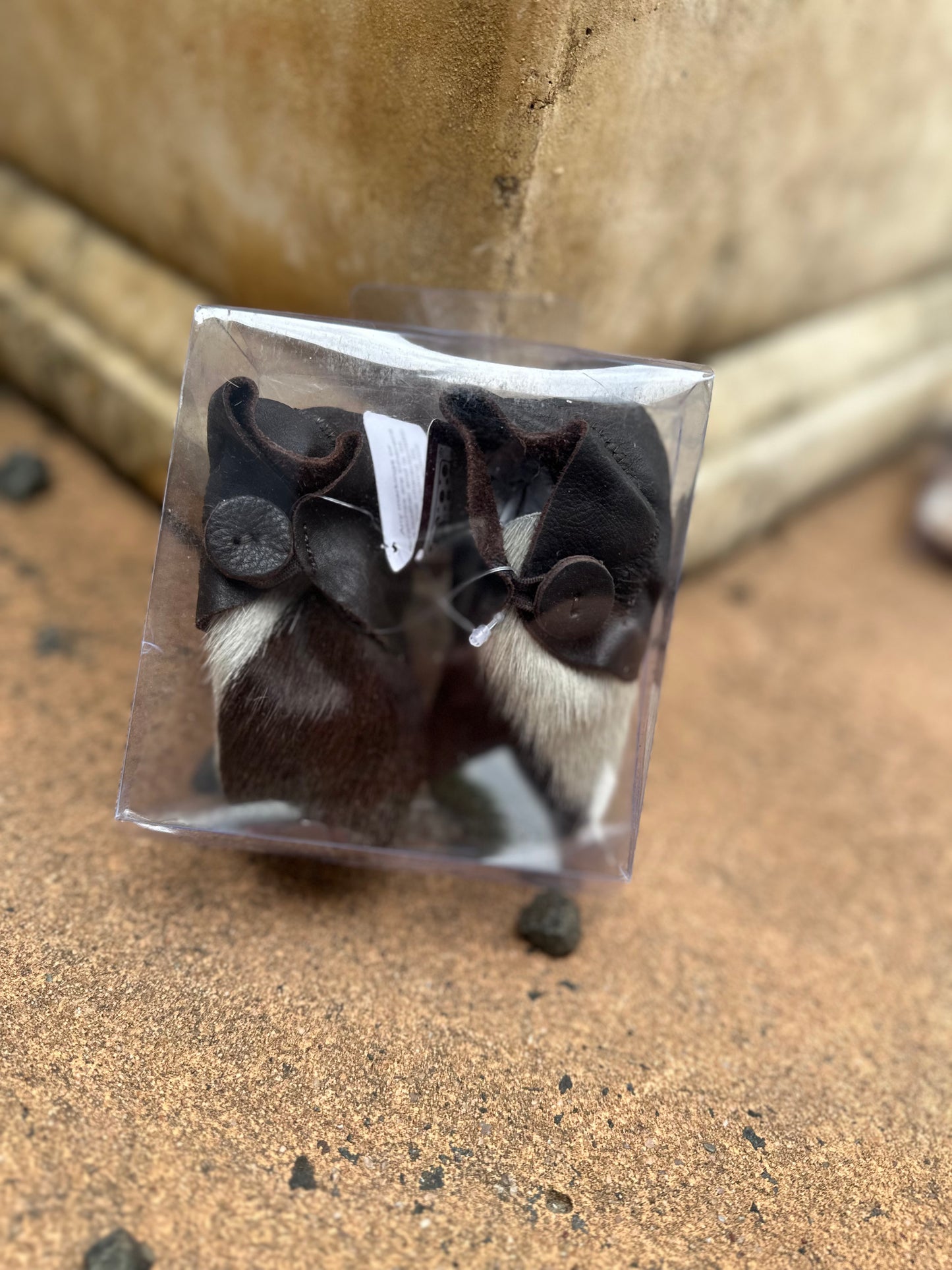 Cowhide kids booties