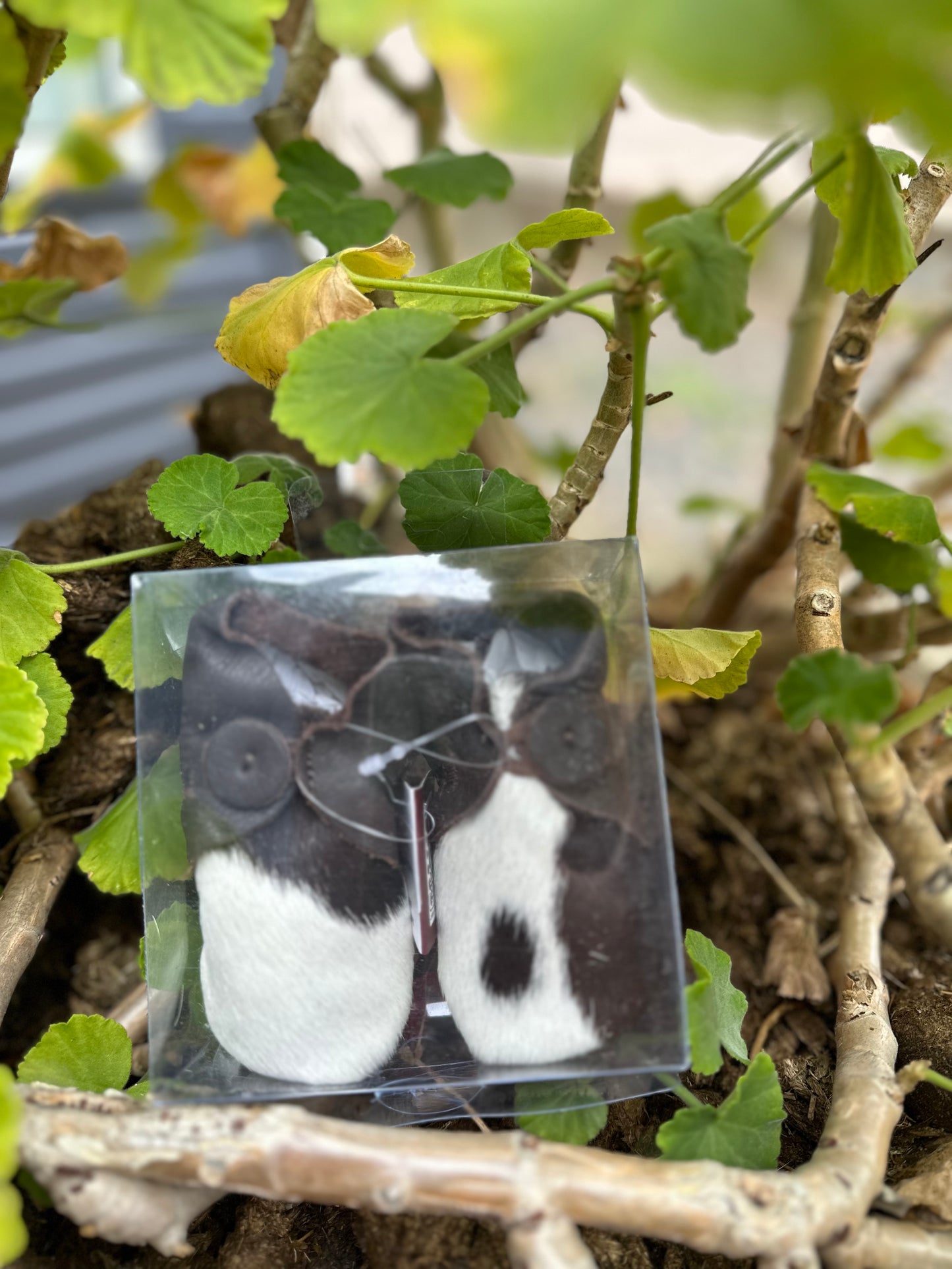 Cowhide kids booties